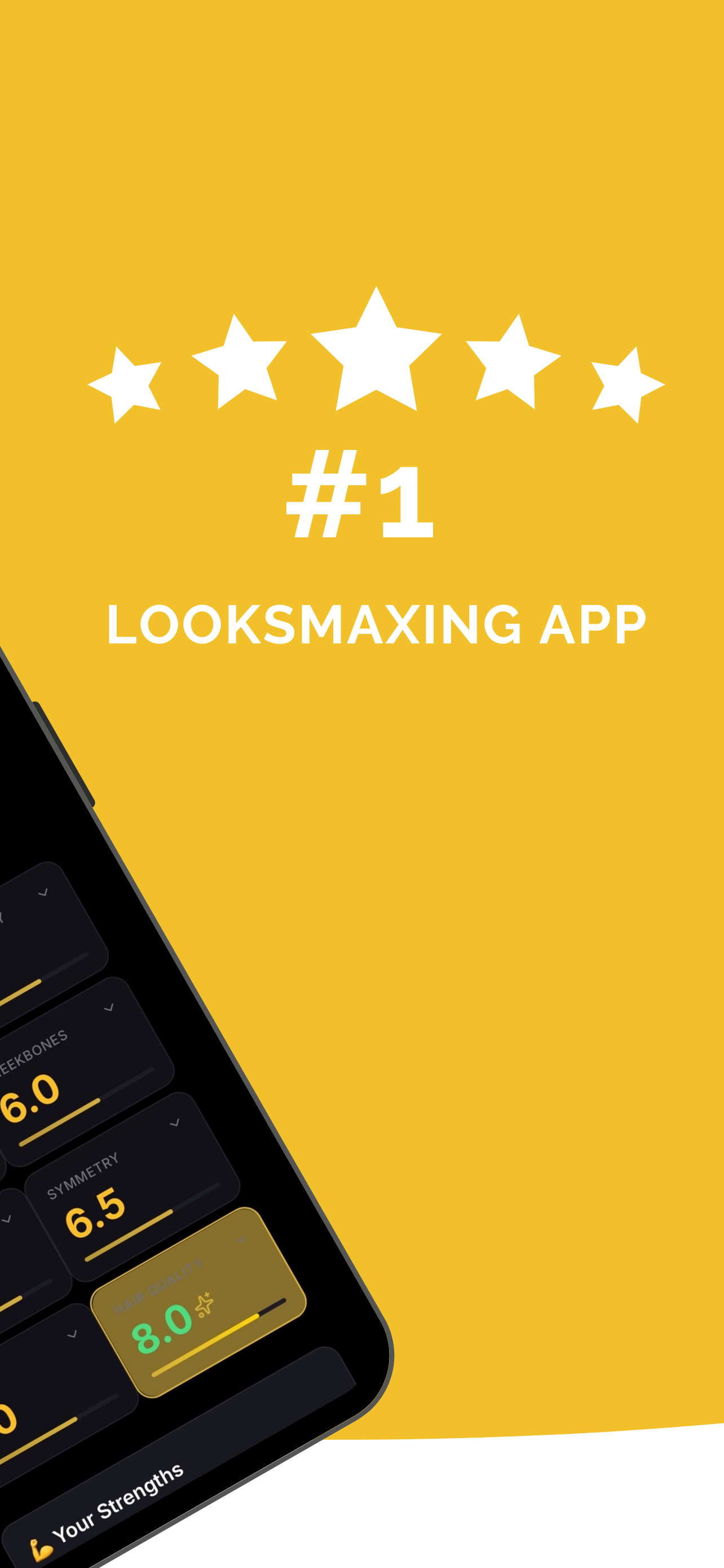 #1 Looksmaxing App - 5 Stars